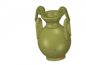 greek vase amphora cup vessel for 3d-print or cnc 3D-printmodel