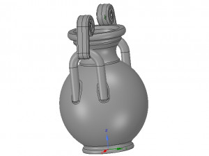 greek vase amphora cup vessel for 3d-print or cnc 3D-printmodel
