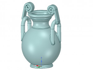 greek vase amphora cup vessel for 3d-print or cnc 3D-printmodel