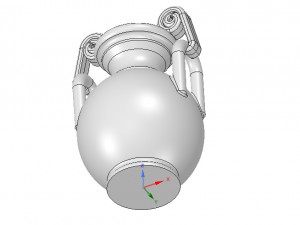 greek vase amphora cup vessel for 3d-print or cnc 3D-printmodel