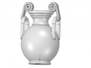 greek vase amphora cup vessel for 3d-print or cnc 3D-printmodel