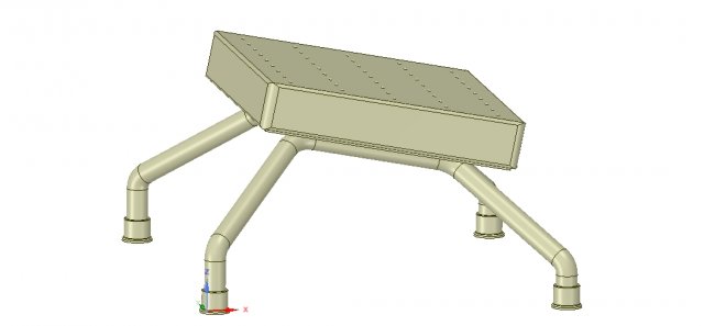 legrests and footrests hospital medical home for 3d-rint or cnc made 3D-printmodel .c4d .max .obj .3ds .fbx .stl .blend 