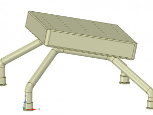 legrests and footrests hospital medical home for 3d-rint or cnc made 3D Print Model