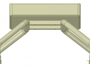 legrests and footrests hospital medical home for 3d-rint or cnc made 3D-printmodel