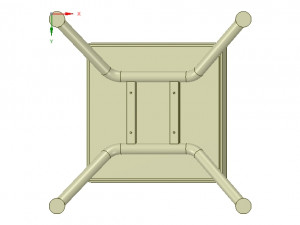 legrests and footrests hospital medical home for 3d-rint or cnc made 3D-printmodel
