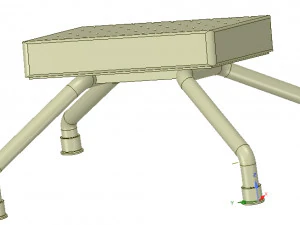 legrests and footrests hospital medical home for 3d-rint or cnc made 3D Print Model