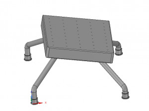 legrests and footrests hospital medical home for 3d-rint or cnc made 3D-printmodel