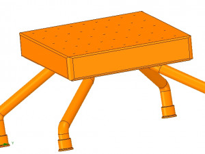 legrests and footrests hospital medical home for 3d-rint or cnc made 3D-printmodel