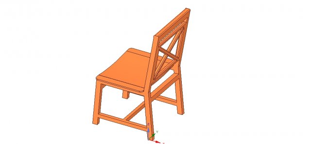 solid wood chair with 12 mm bent plywood seat 3D Print Model .c4d .max .obj .3ds .fbx .stl .blend 