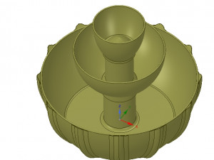 3 tier flower pot vase container tower decor 3d print and cnc 3D प्रिंट मॉडल