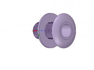 marine boat thru hull fitting connector neck12 3d-print Model Cetak 3D