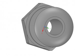 marine boat thru hull fitting connector neck12 3d-print Model Cetak 3D
