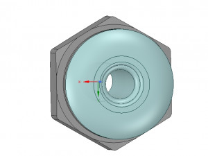 marine boat thru hull fitting connector 1 inch hose neck12 3d-print Modello di stampa 3D
