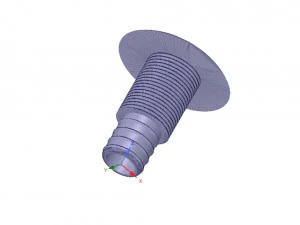 barco marinho atrav&eacute;s do conector de encaixe do casco mangueira de 1 polegada neck12 3d-print Modelo de Impressão 3D
