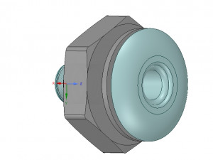 marine boat thru hull fitting connector 1 inch hose neck12 3d-print Modello di stampa 3D
