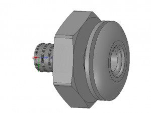marine boat thru hull fitting connector 1 inch hose neck12 3d-print Modello di stampa 3D