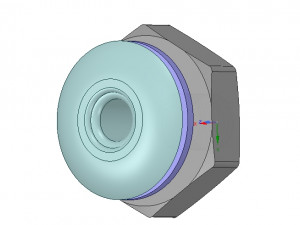 marine boat thru hull fitting connector 1 inch hose neck12 3d-print Modello di stampa 3D