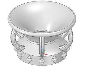 vase amphora cup vessel v03 for 3d-print or cnc 3D Print Model