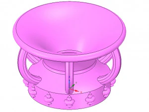 vase amphora cup vessel v03 for 3d-print or cnc 3D Print Model