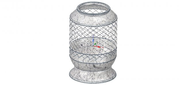vase cup vessel v04 for 3d-print or cnc Modello di stampa 3D .c4d .max .obj .3ds .fbx .stl .blend 