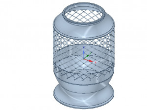 vase cup vessel v04 for 3d-print or cnc Modello di stampa 3D
