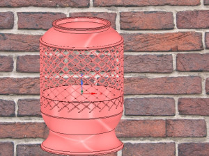 vase cup vessel v04 for 3d-print or cnc Modello di stampa 3D