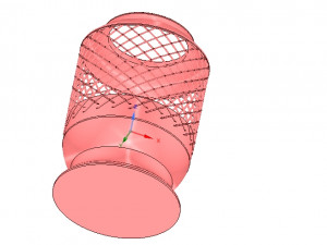 vase cup vessel v04 for 3d-print or cnc Modello di stampa 3D