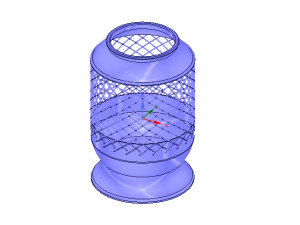 vase cup vessel v04 for 3d-print or cnc Modello di stampa 3D