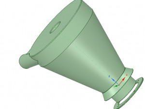 improved cyclone filter for household vacuum cleaner nozzle v02 3d-print 3D-Druckmodell