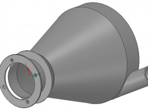 improved cyclone filter for household vacuum cleaner nozzle v02 3d-print 3D-Druckmodell
