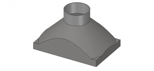 exhaust hood suction nozzle from an industrial vacuum cleaner vr01 3d-print 3D 打印模型 .c4d .max .obj .3ds .fbx .stl .blend 