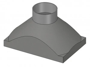 насадка-вытяжка от промышленного пылесоса vr01 3d-печать 3D Принт Модель