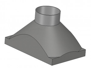 exhaust hood suction nozzle from an industrial vacuum cleaner vr01 3d-print 3D 打印模型