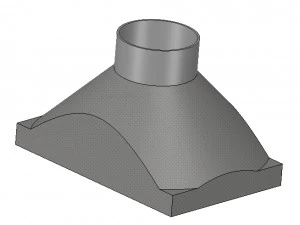 exhaust hood suction nozzle from an industrial vacuum cleaner vr01 3d-print 3D Print Model