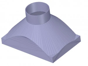 exhaust hood suction nozzle from an industrial vacuum cleaner vr01 3d-print 3D Print Model