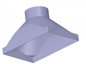 exhaust hood suction nozzle from an industrial vacuum cleaner vr01 3d-print 3D 打印模型