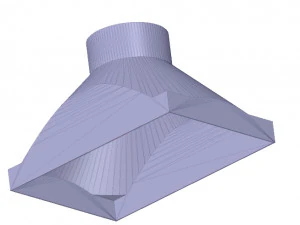exhaust hood suction nozzle from an industrial vacuum cleaner vr01 3d-print 3D Print Model