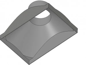 exhaust hood suction nozzle from an industrial vacuum cleaner vr01 3d-print 3D Print Model