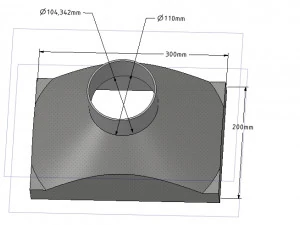 exhaust hood suction nozzle from an industrial vacuum cleaner vr01 3d-print 3D Print Model