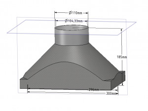 exhaust hood suction nozzle from an industrial vacuum cleaner vr01 3d-print 3D 打印模型