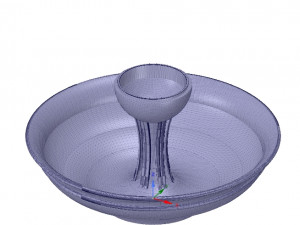 candy cane vase cup vessel v05 for 3d-print or cnc Modello di stampa 3D