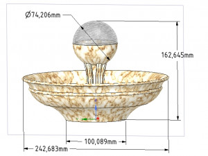 candy cane vase cup vessel v05 for 3d-print or cnc Modello di stampa 3D