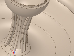 candy cane vase cup vessel v05 for 3d-print or cnc Modello di stampa 3D