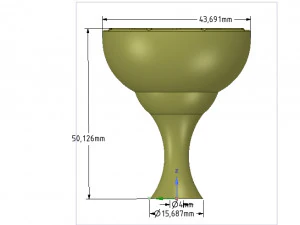 Bot&atilde;o de ma&ccedil;aneta de m&oacute;veis de fabrica&ccedil;&atilde;o simples kn06 impress&atilde;o 3d e cnc Modelo de Impressão 3D