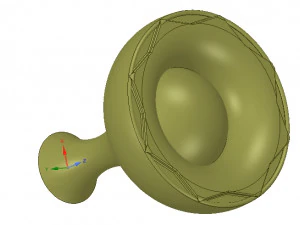 Bot&atilde;o de ma&ccedil;aneta de m&oacute;veis de fabrica&ccedil;&atilde;o simples kn06 impress&atilde;o 3d e cnc Modelo de Impressão 3D