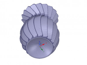 original origami flower vase vo01 for 3d-print or cnc 3D Print Model