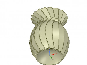 original origami flower vase vo01 for 3d-print or cnc 3D Print Model