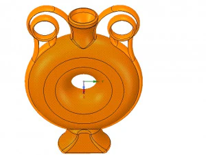 amphora greek cup vessel vase v03 for 3d print and cnc 3D Print Model