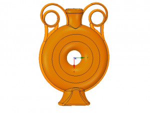 amphora greek cup vessel vase v03 for 3d print and cnc 3D 프린트 모델