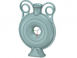 amphora greek cup vessel vase v03 for 3d print and cnc 3D 프린트 모델